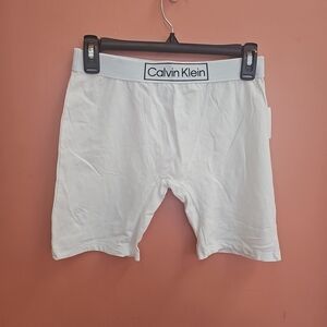 NWT Calvin Klein Men's Size Small White Boxers Shorts Underwear Sleepwear